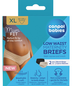 Canpol Babies Mum Fit gaćice za trudnice low waist veličina XL 78/020 2 komada