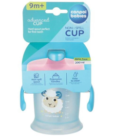 Canpol Babies non spill šolja sa ručkama 31/300 200ml Bunny&Company Blue