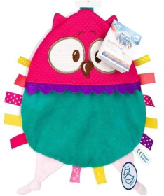 Canpol Babies plišana igračka za bebe forest friends 68/045 Pink Owl