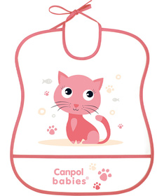Canpol Babies portikla sa džepom Cute Animals pvc 2/919 Pink