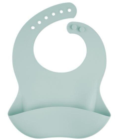 Canpol Babies silikonska portikla za bebe sa džepom 51/030 green