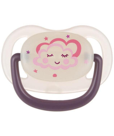 Canpol Babies silikonska varalica 0-6m night dreams 22/500 1kom pink