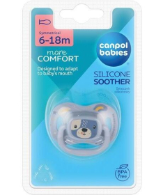 Canpol Babies silikonska varalica 6-18m Cute Animals Blue 34/925_blu