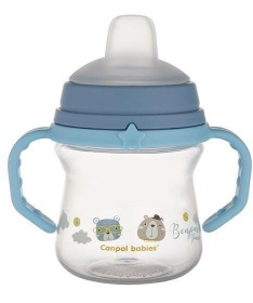 Canpol babies šolja bonjour paris 150ml sa silikonskim kljunom 56/612 - blue
