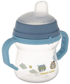 Canpol babies šolja bonjour paris 150ml sa silikonskim kljunom 56/612 - blue