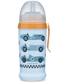 Canpol Babies Non spill sportska šolja za decu Racing cabriolets light blue 56/516_blul