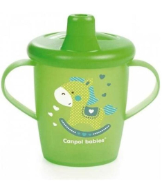Canpol Babies šolja za decu 250 ml non spil 31/200 toys - green
