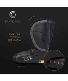 Cavoe Grand Prix i-Size Isofix auto sedište za decu 100-150cm Iron