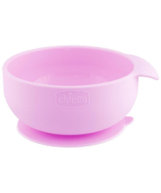 Chicco Easy Bowl vakumski silikonska činija za decu 6m+ Roze