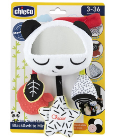 Chicco ogledalce crno-bela viseća igračka za bebe Panda - A108586