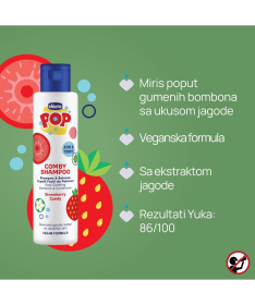 Chicco pop šampon&rergenerator za decu 2 u 1 Jagoda 250ml
