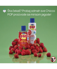 Chicco pop šampon&rergenerator za decu 2 u 1 Jagoda 250ml