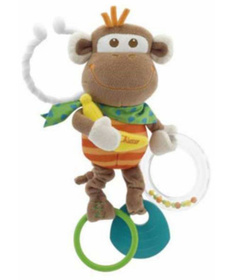 Chicco zvečka za bebu plišano Majmunče - A016453