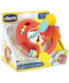 Chicco senzorna igračka za decu jabuka sa kanapima za povlačenje