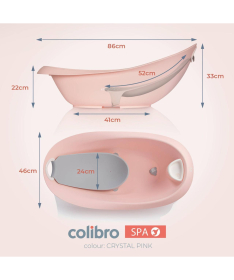 Colibro Spa kadica za kupanje bebe 2u1 Crystal Pink