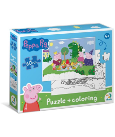 Dodo puzzle za decu Peppa Prase 2u1 piknik 60 delova - A082425