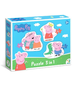 Dodo puzzle za decu Peppa prase 3u1 338 - A066190