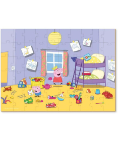 Dodo puzzle za decu Peppa prase dečija soba 60 elemenata - A066240