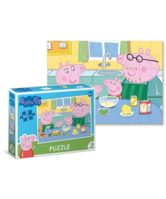 Dodo puzzle za decu Peppa prase porodični ručak 60 elemenata - A066239