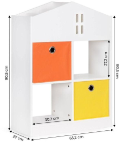 Drvena decija polica organizer ZKB-03A