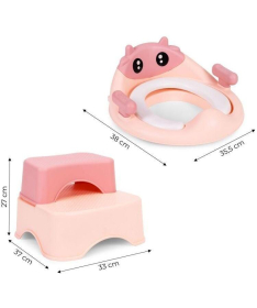 ECOTOYS adapter za WC šolju sa stepenicama i platformom Roze HA-P17-18-PK