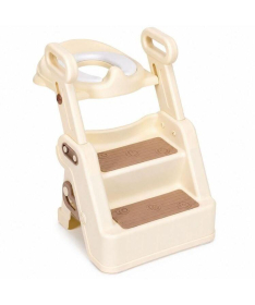 ECOTOYS adapter za wc šolju za decu sa stepenikom i rukohvatima HA-P33-2 Beige