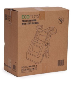 ECOTOYS adapter za wc šolju za decu sa stepenikom i rukohvatima HA-P33-2 Beige