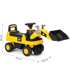 ECOTOYS bager utovarivač guralica za decu Yellow