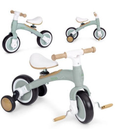 Ecotoys balans bicikl sa pedalama i pomoćnim točkovima 3 u 1 - LC-V1359 GREEN