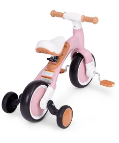 Ecotoys balans bicikl sa pedalama i pomoćnim točkovima 3 u 1 - LC-V1359 PINK