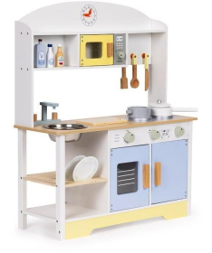 ECOTOYS dečija kuhinja sa rernom, mašinom za pranje veša, mikrotalasnom i 12 dodataka TL103013