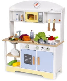 ECOTOYS dečija kuhinja sa rernom, mašinom za pranje veša, mikrotalasnom i 12 dodataka TL103013