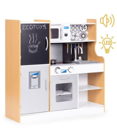 ECOTOYS dečija kuhinja sa zvukom i LED tablom za pisanje TL053001