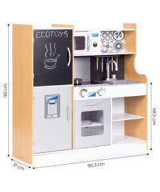 ECOTOYS dečija kuhinja sa zvukom i LED tablom za pisanje TL053001