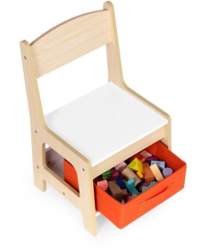 ECOTOYS dečiji set sto i 2 stolice sa tablom za pisanje Wood