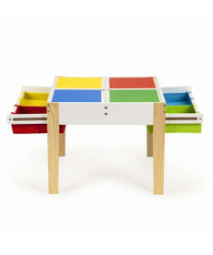 ECOTOYS dečiji set sto sa 2 stolice Multicolor