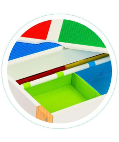 ECOTOYS dečiji set sto sa 2 stolice Multicolor
