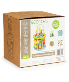 ECOTOYS drvena edukativna kocka sa igračkama HM179520