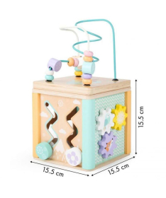 ECOTOYS drvena edukativna kocka za decu HM015472