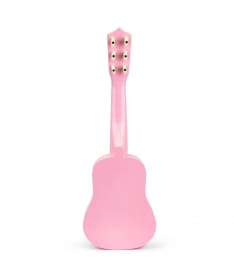 ECOTOYS drvena gitara za decu sa metalnim žicama Pink - FO18P