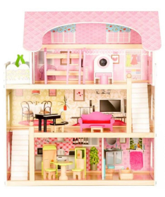 ECOTOYS drvena kućica za lutke Fairy Tale Residence igračka za decu