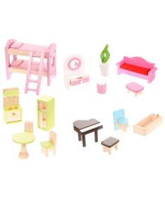 ECOTOYS drvena kućica za lutke Fairy Tale Residence igračka za decu