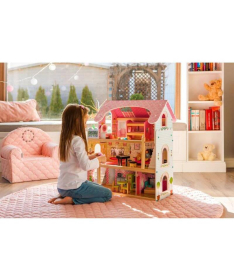 ECOTOYS drvena kućica za lutke Fairy Tale Residence igračka za decu