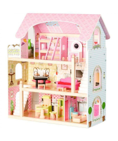 ECOTOYS drvena kućica za lutke Fairy Tale Residence igračka za decu