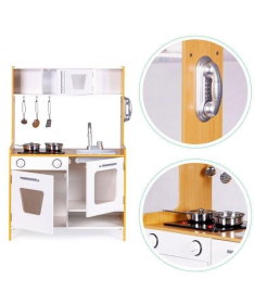 ECOTOYS Drvena kuhinja za decu Multimedia burners for children PLK534