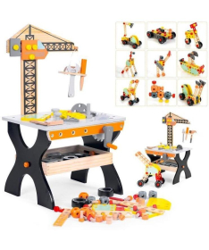 ECOTOYS drvena radionica sto sa alatom za decu TL812003