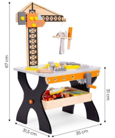 ECOTOYS drvena radionica sto sa alatom za decu TL812003