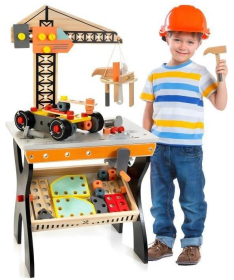 ECOTOYS drvena radionica sto sa alatom za decu TL812003