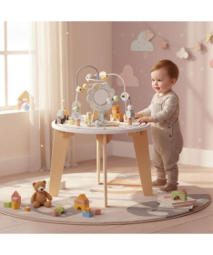 ECOTOYS drveni edukativni sto za decu 5 u 1 W12D626