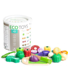 ECOTOYS drveni set povrće 20 elemenata igračka za decu